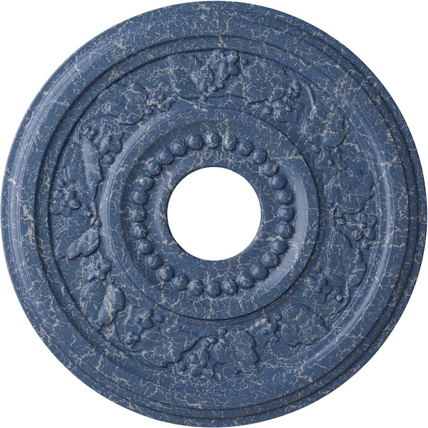 Ekena Millwork Genevieve Ceiling Medallion (Canopies up to 3 1/2"), 16 1/8"OD x 3 1/2"ID x 7/8"P, Americana Crackle CM16GNAMC - main